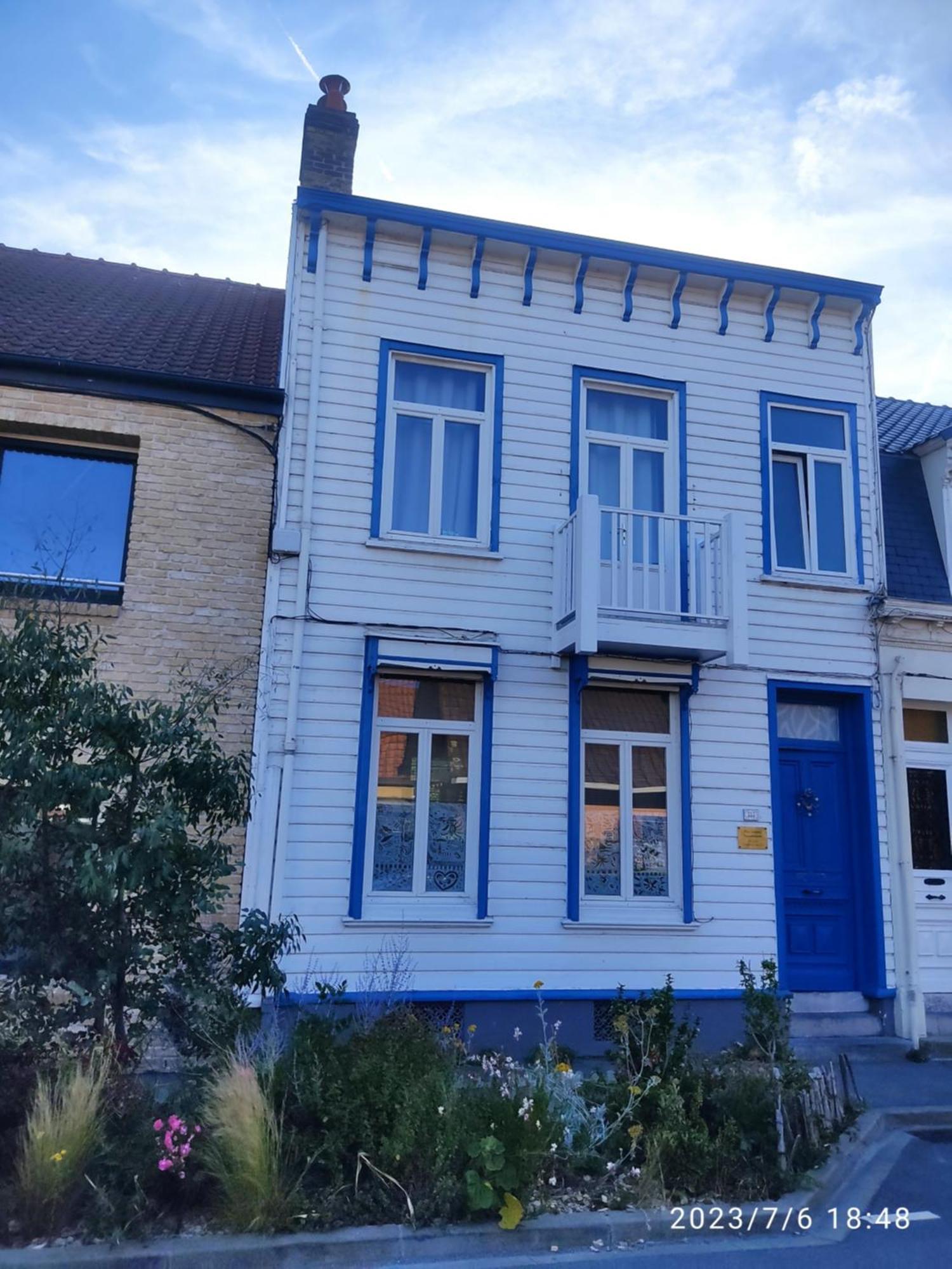 Jolie Maison En Bois Authentique Duinkerke Buitenkant foto